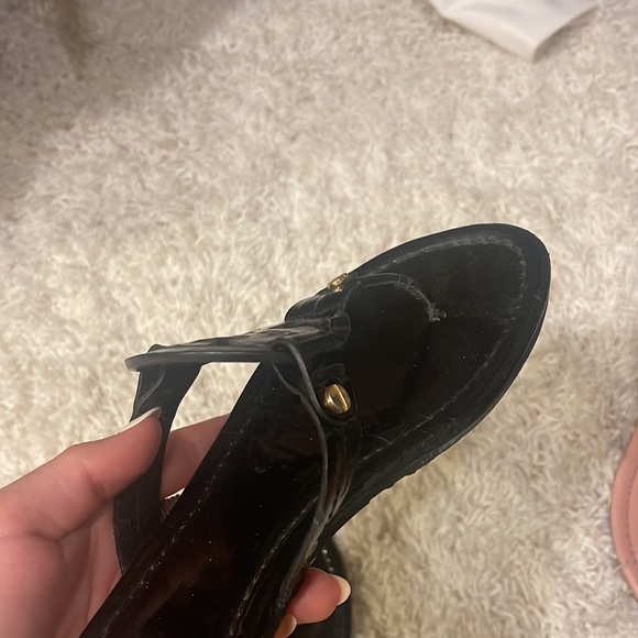 Tory Burch Black Miller Sandal, Patent Leather - Picture 5 of 6